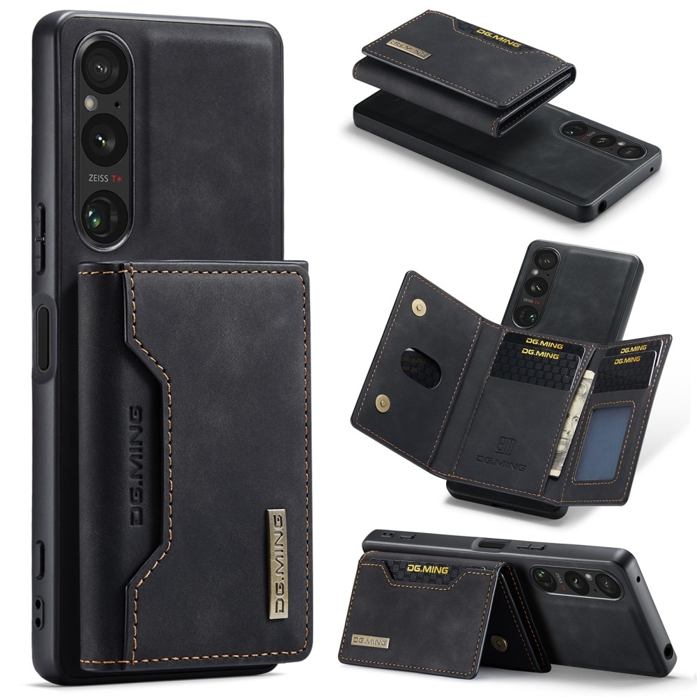 Sony Xperia 1 V Magnetic Card Slot Case Black