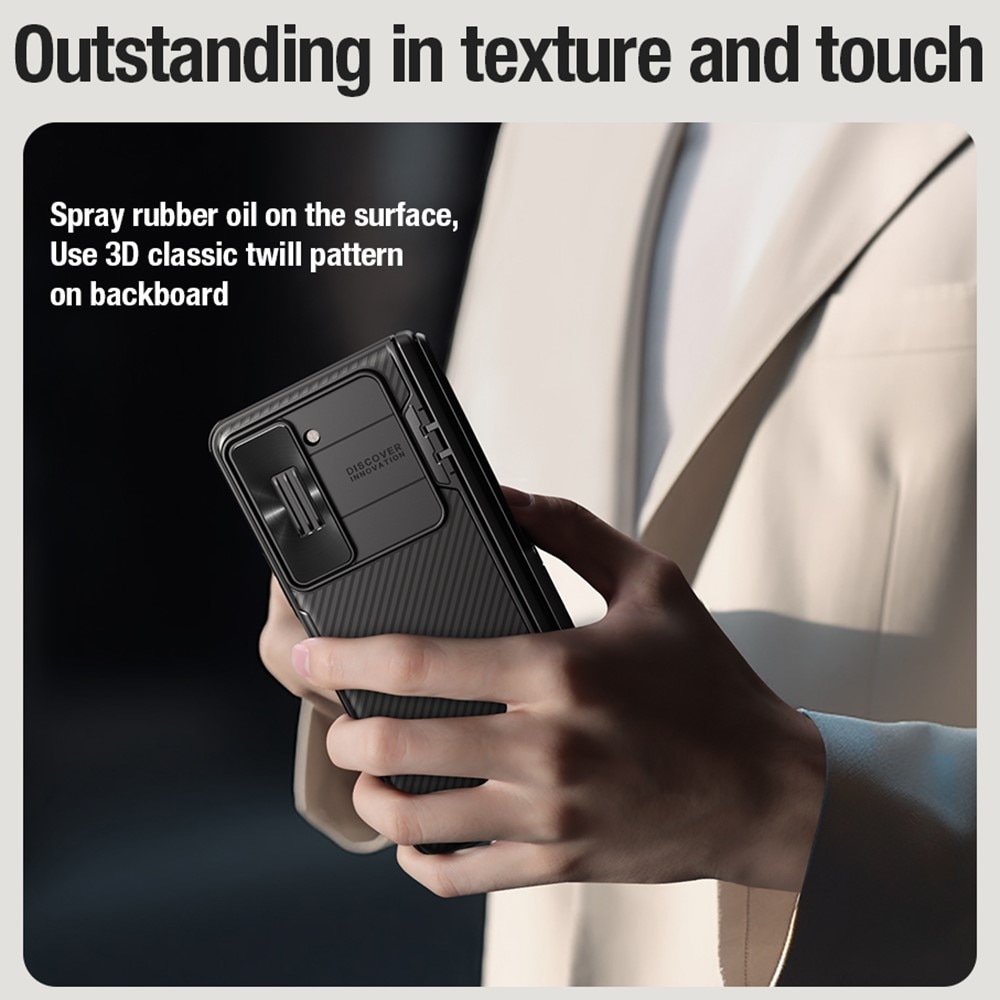 Samsung Galaxy Z Fold 5 CamShield Fold Case with Kickstand Black