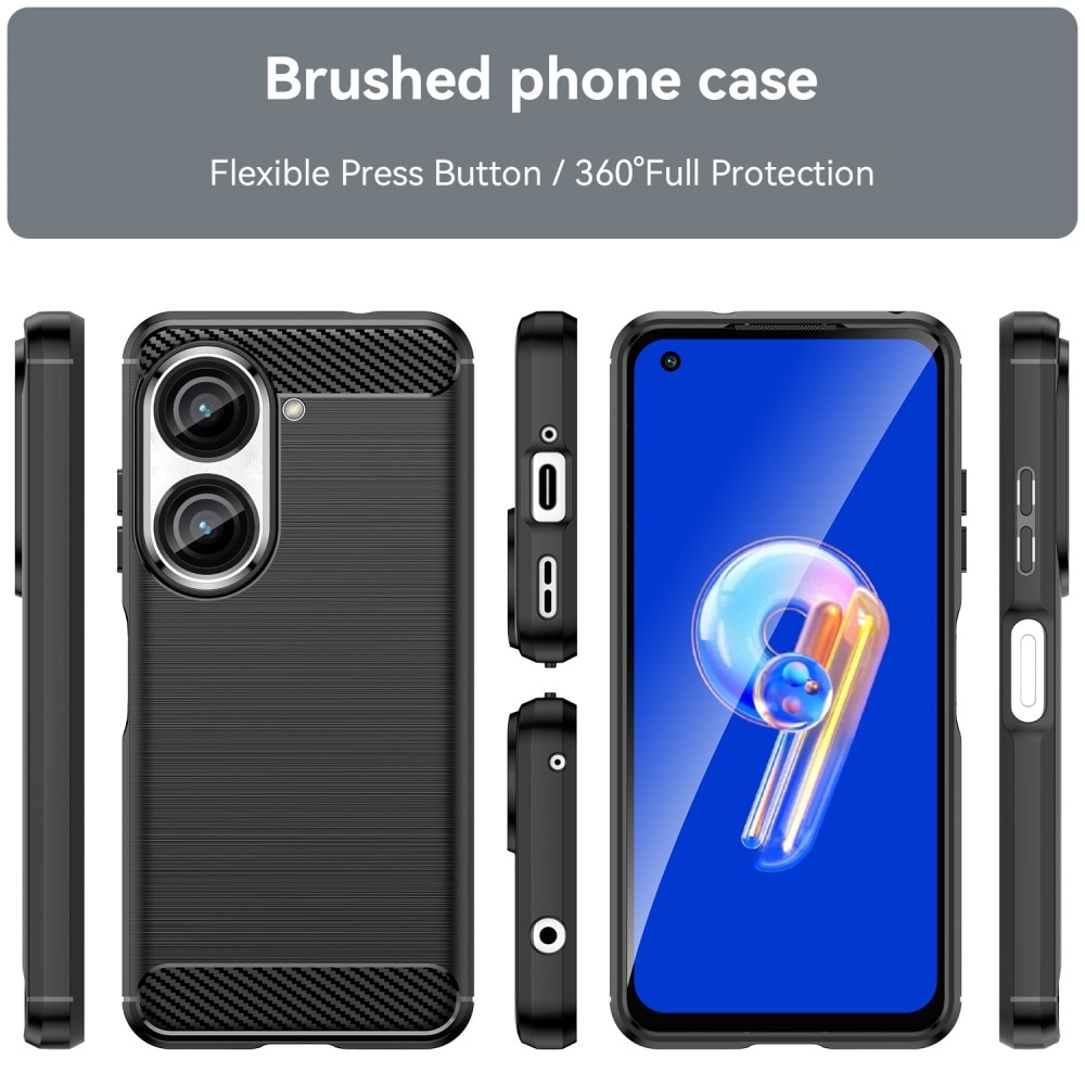 Asus Zenfone 10 Brushed TPU Case Black