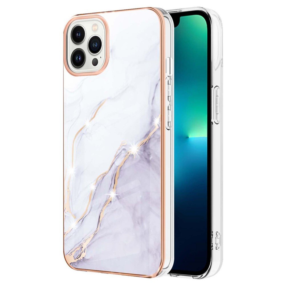 iPhone 15 Pro Max TPU Case White Marble