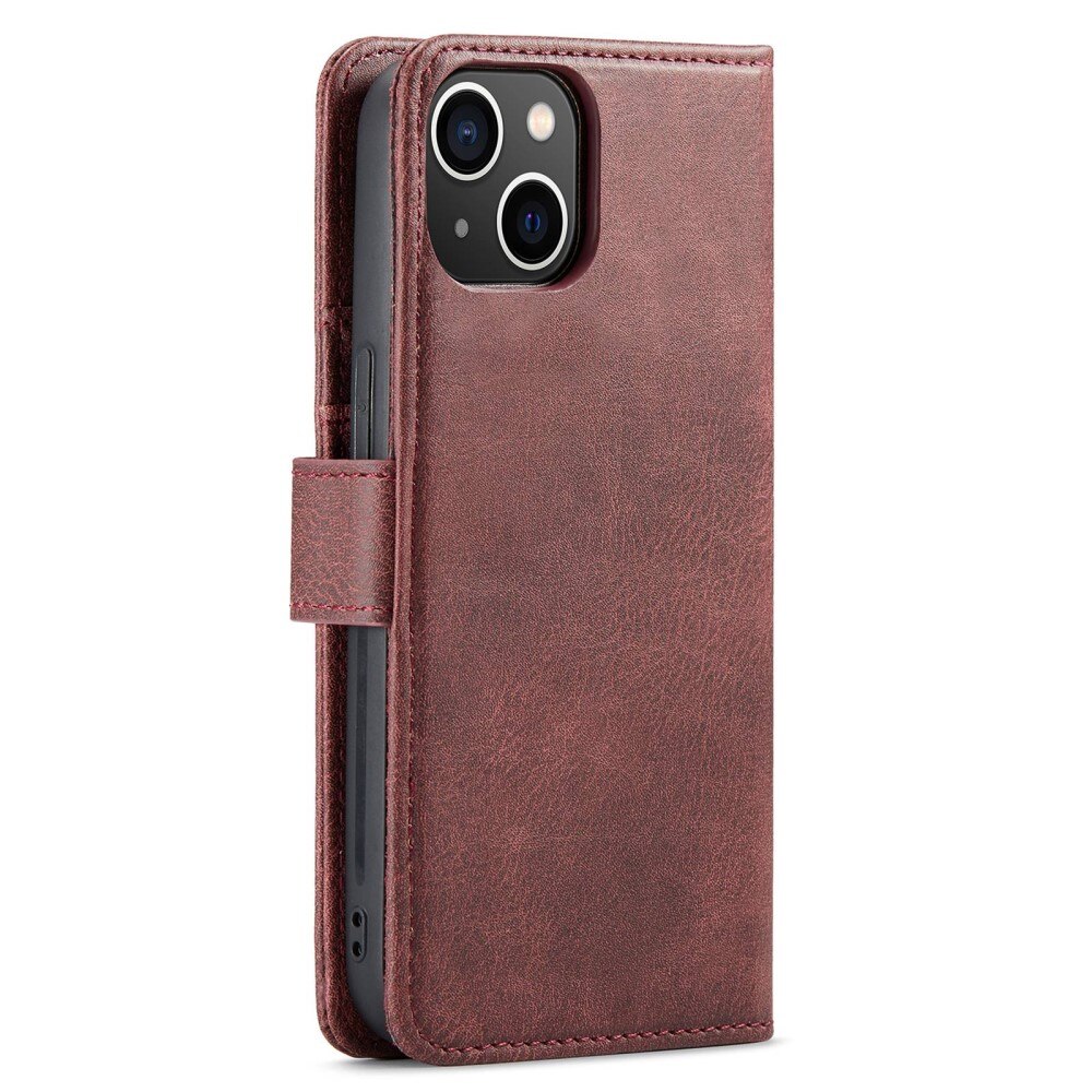 iPhone 15 Plus Magnet Wallet Red