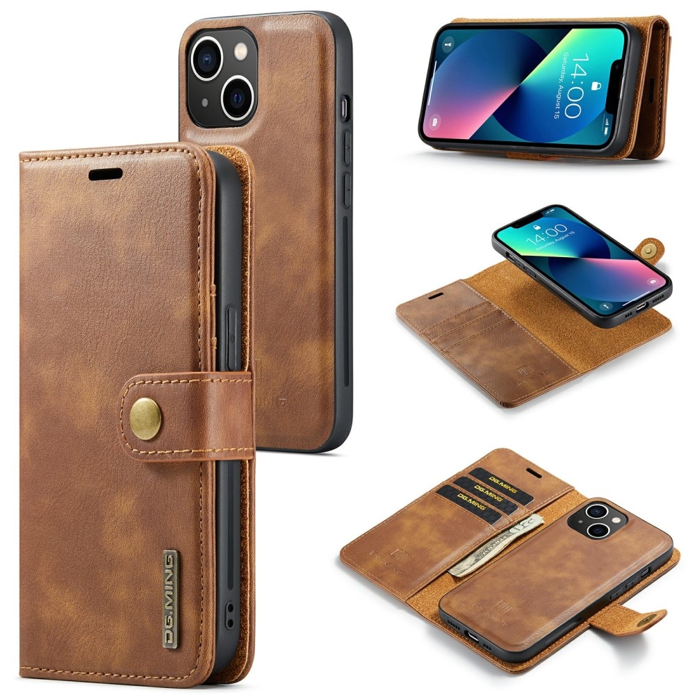 iPhone 15 Plus Magnet Wallet Cognac