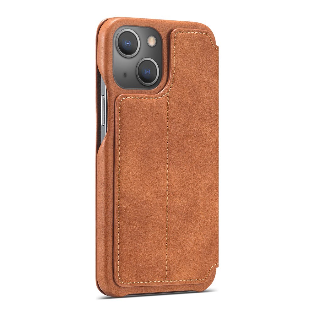 iPhone 15 Slim Wallet Case Cognac