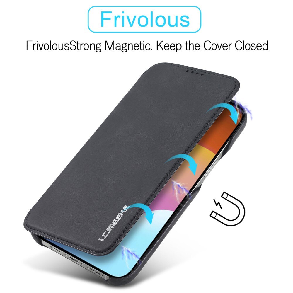 iPhone 15 Plus Slim Wallet Case Black