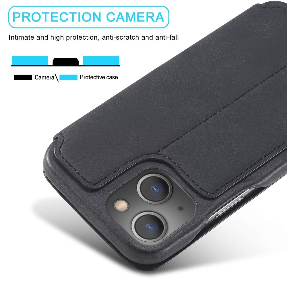 iPhone 15 Plus Slim Wallet Case Black