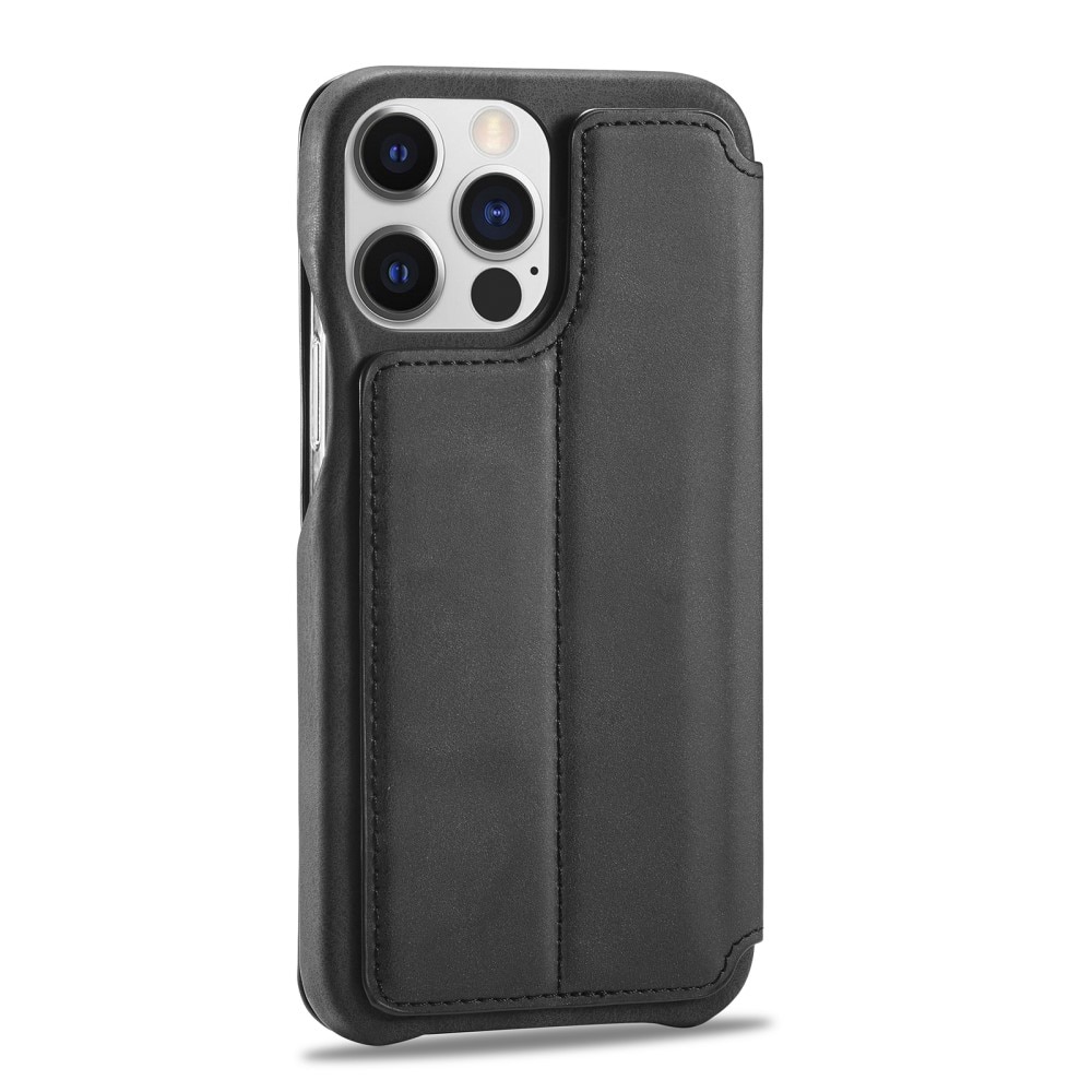 iPhone 15 Pro Max Slim Wallet Case Black