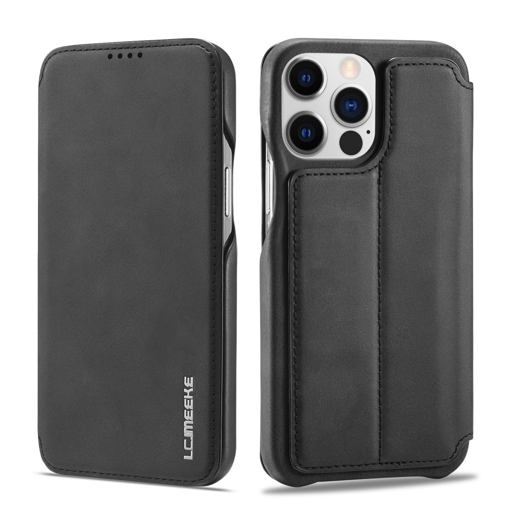 iPhone 15 Pro Max Slim Wallet Case Black