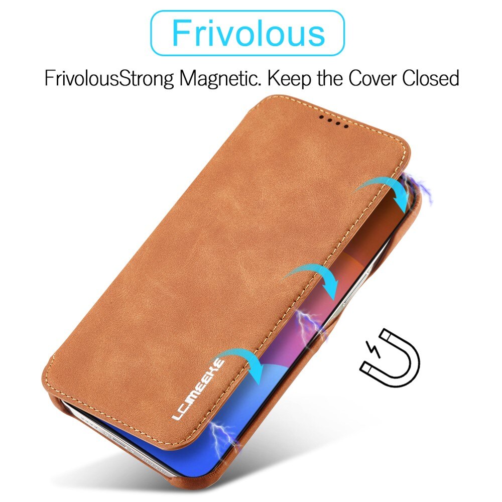 iPhone 15 Pro Max Slim Wallet Case Cognac