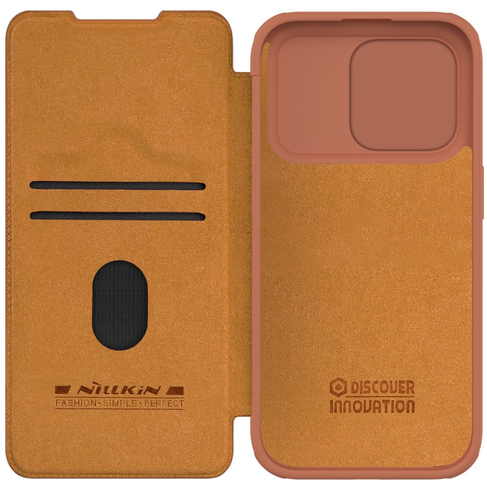 iPhone 15 Pro Max Qin Pro CamShield Cover Brown