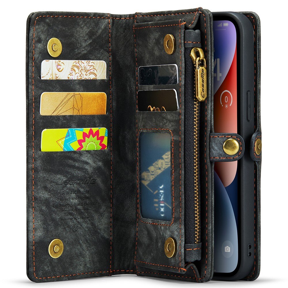 iPhone 15 Pro Max Multi-slot Wallet Case Grey