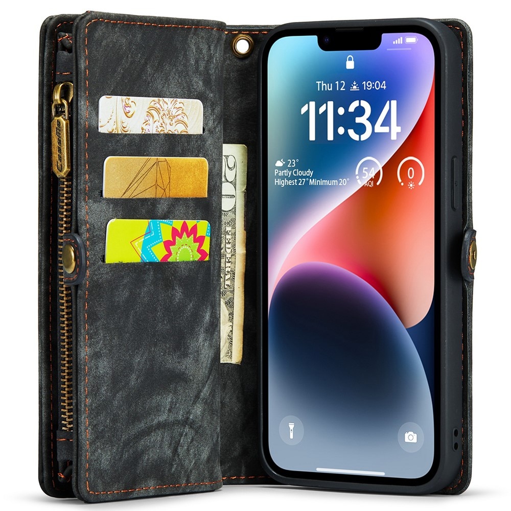 iPhone 15 Pro Max Multi-slot Wallet Case Grey