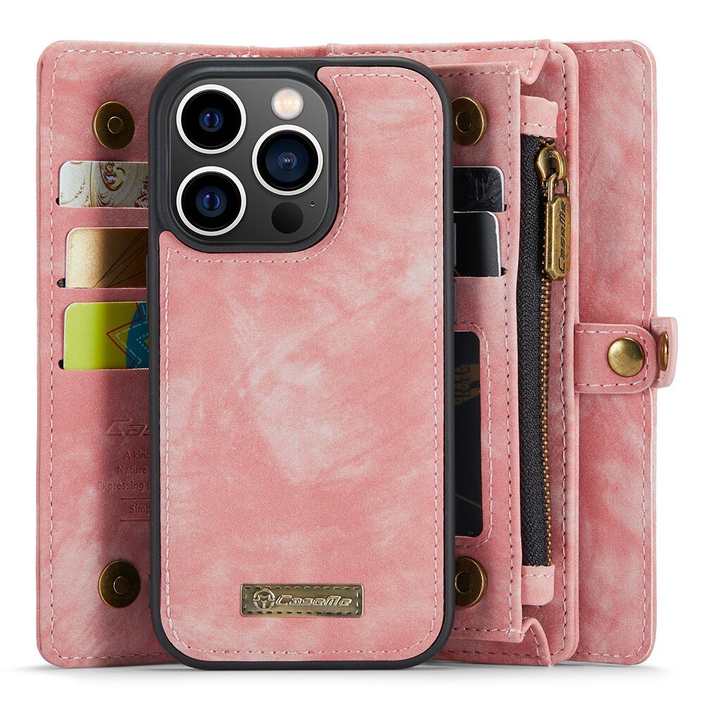 iPhone 15 Pro Max Multi-slot Wallet Case Pink