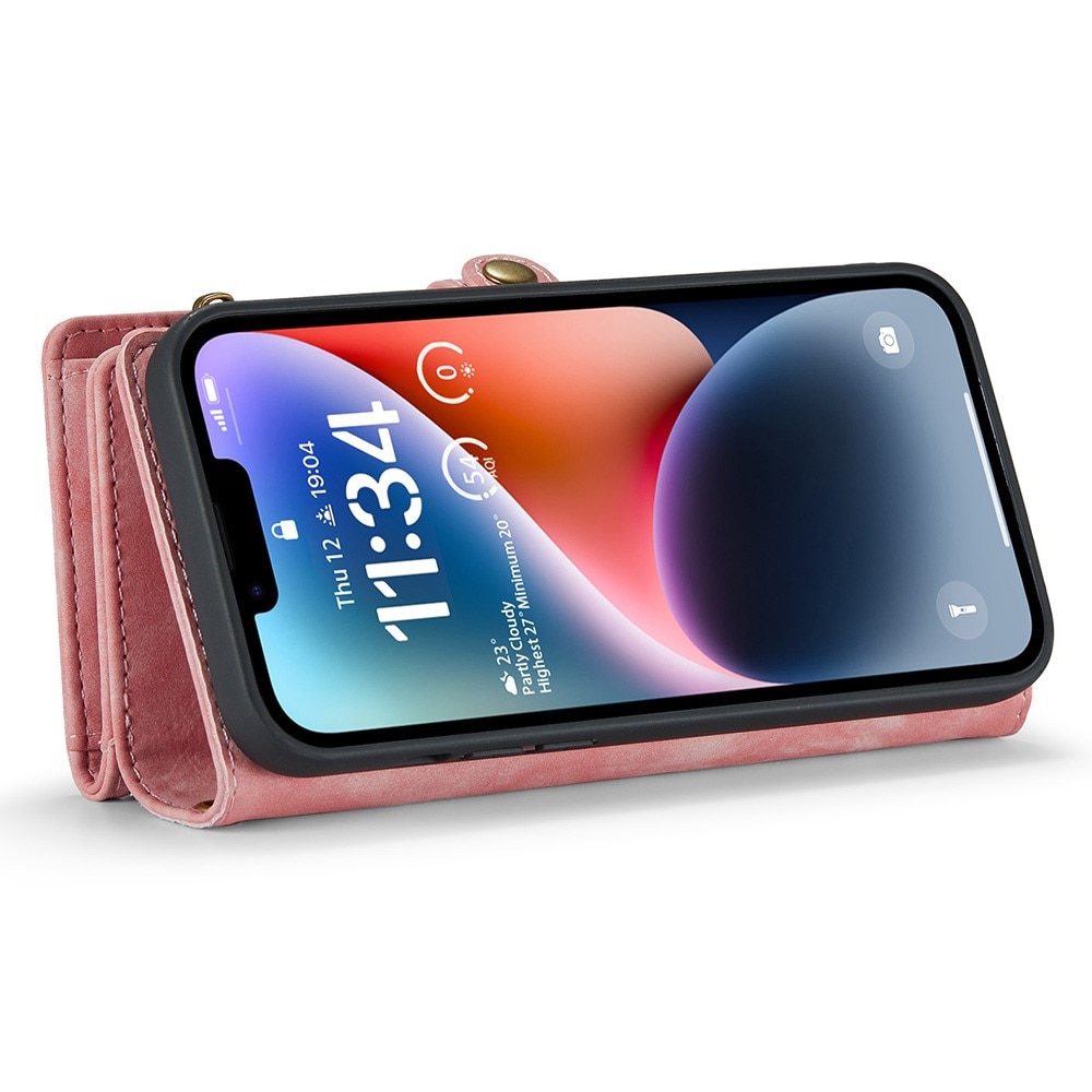 iPhone 15 Pro Max Multi-slot Wallet Case Pink