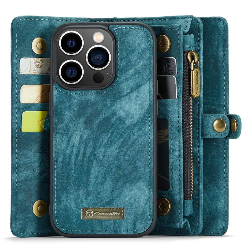 iPhone 15 Pro Multi-slot Wallet Case Blue