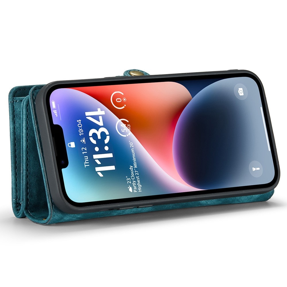 iPhone 15 Pro Multi-slot Wallet Case Blue