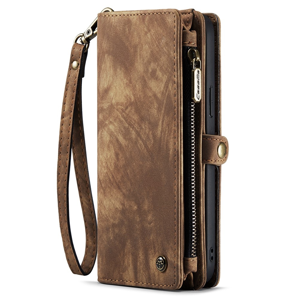 iPhone 15 Plus Multi-slot Wallet Case Brown