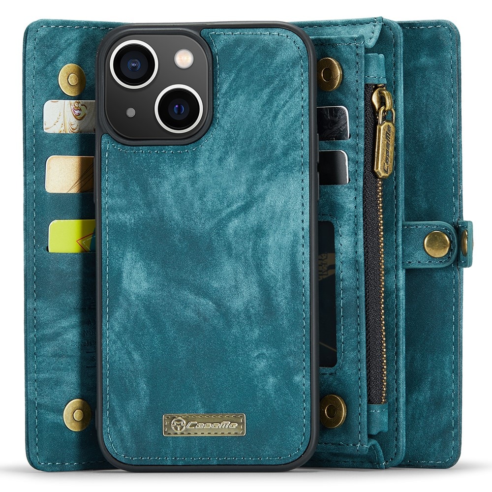 iPhone 15 Plus Multi-slot Wallet Case Blue