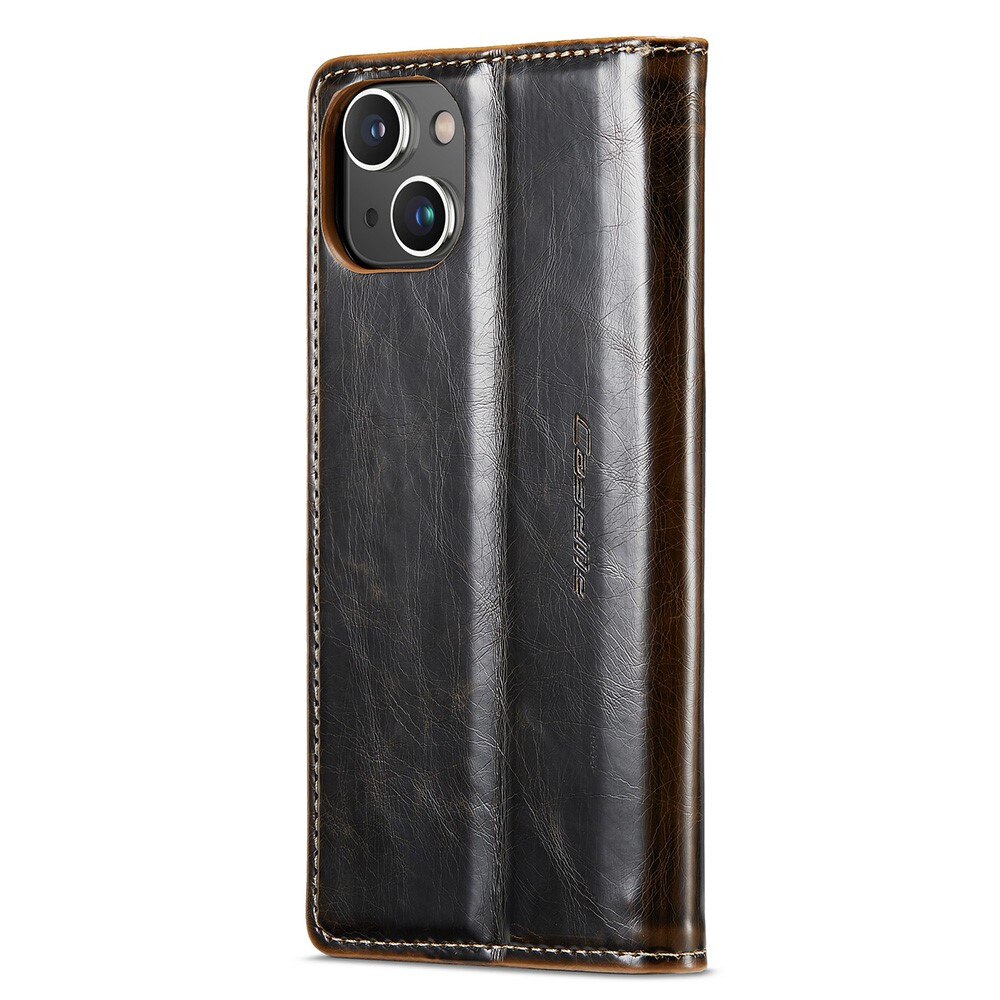 iPhone 15 Leather Cover Brown