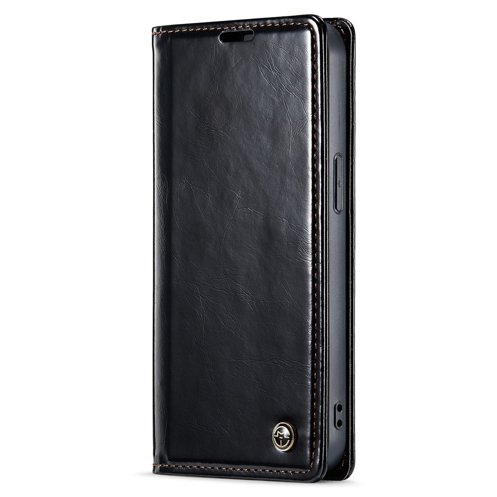 iPhone 15 Leather Cover Black