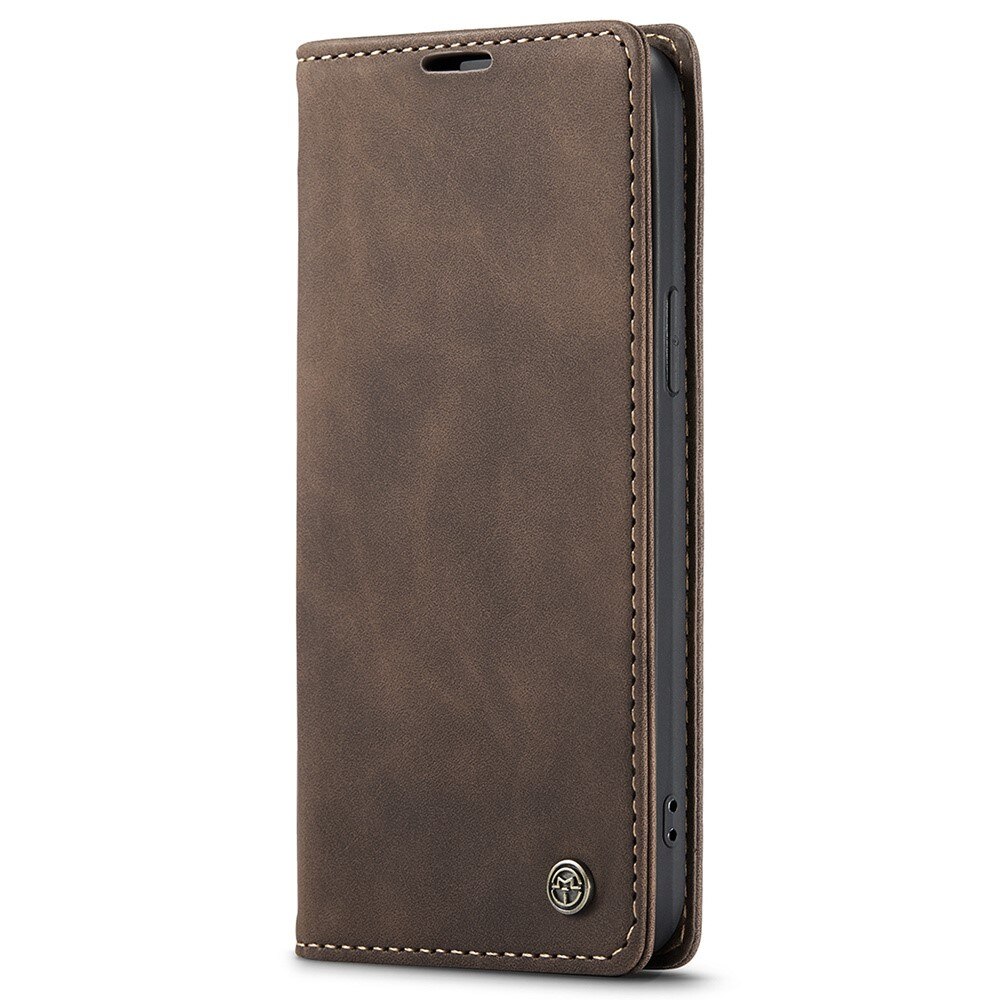 iPhone 15 Slim Wallet Case Brown