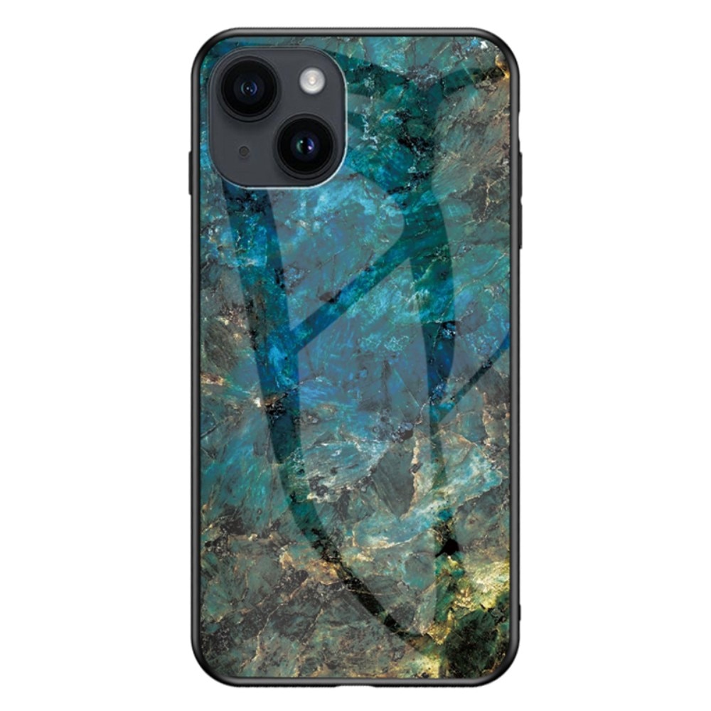 iPhone 15 Plus Tempered Glass Case Emerald