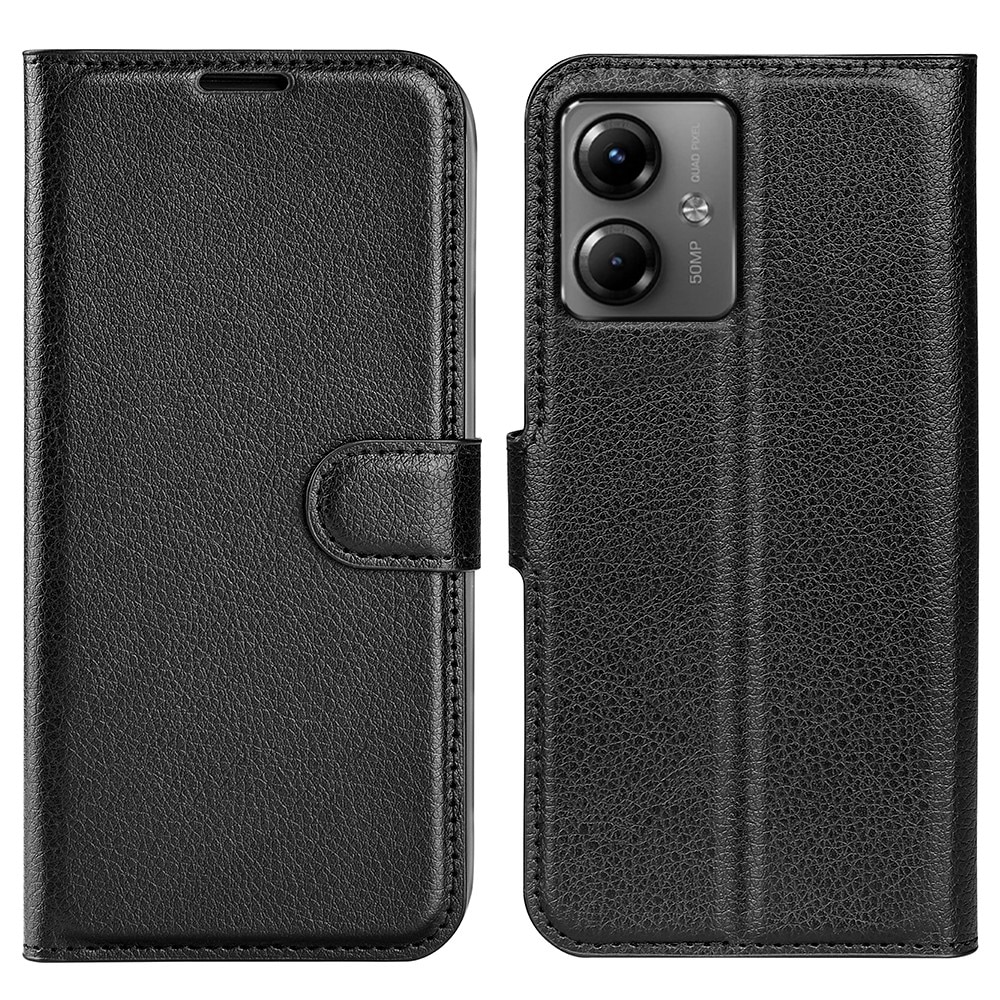 Motorola Moto G14 Wallet Book Cover Black