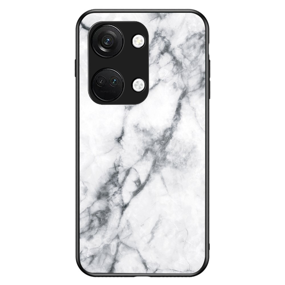 OnePlus Nord 3 Tempered Glass Case White Marble