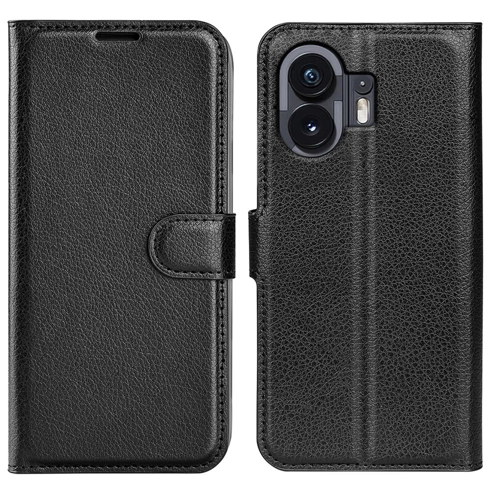 Nothing Phone 2 Wallet Book Cover Black