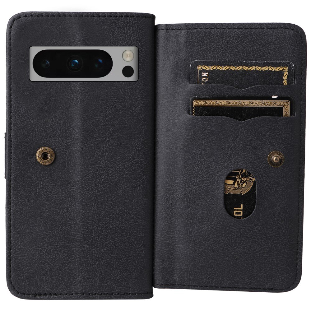 Google Pixel 8 Pro Wallet Cover Multi-slot Black