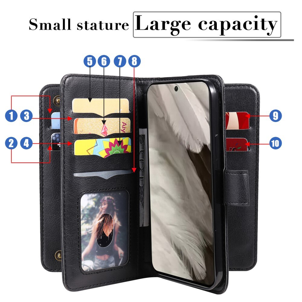 Google Pixel 8 Wallet Cover Multi-slot Black