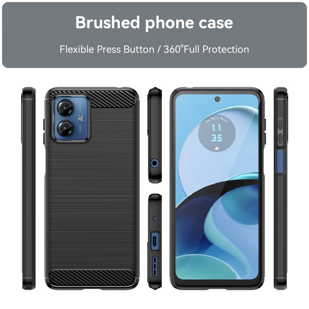 Motorola Moto G14 Brushed TPU Case Black