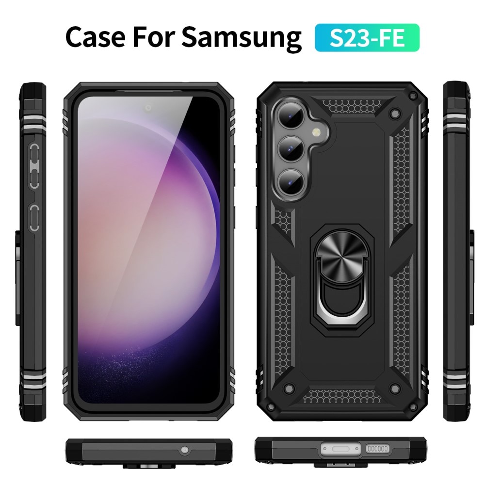 Samsung Galaxy S23 FE Hybrid Case Tech Ring Black