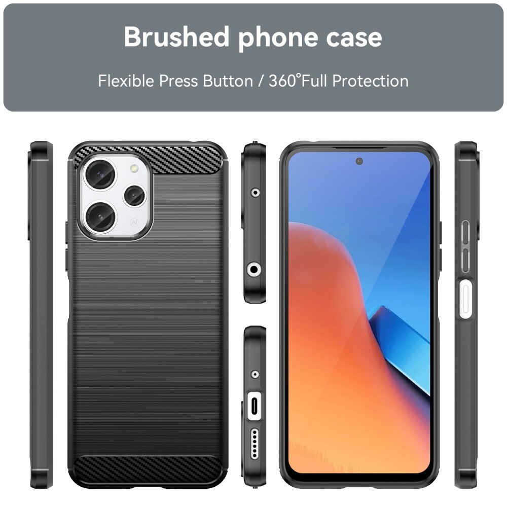 Xiaomi Redmi 12 Brushed TPU Case Black