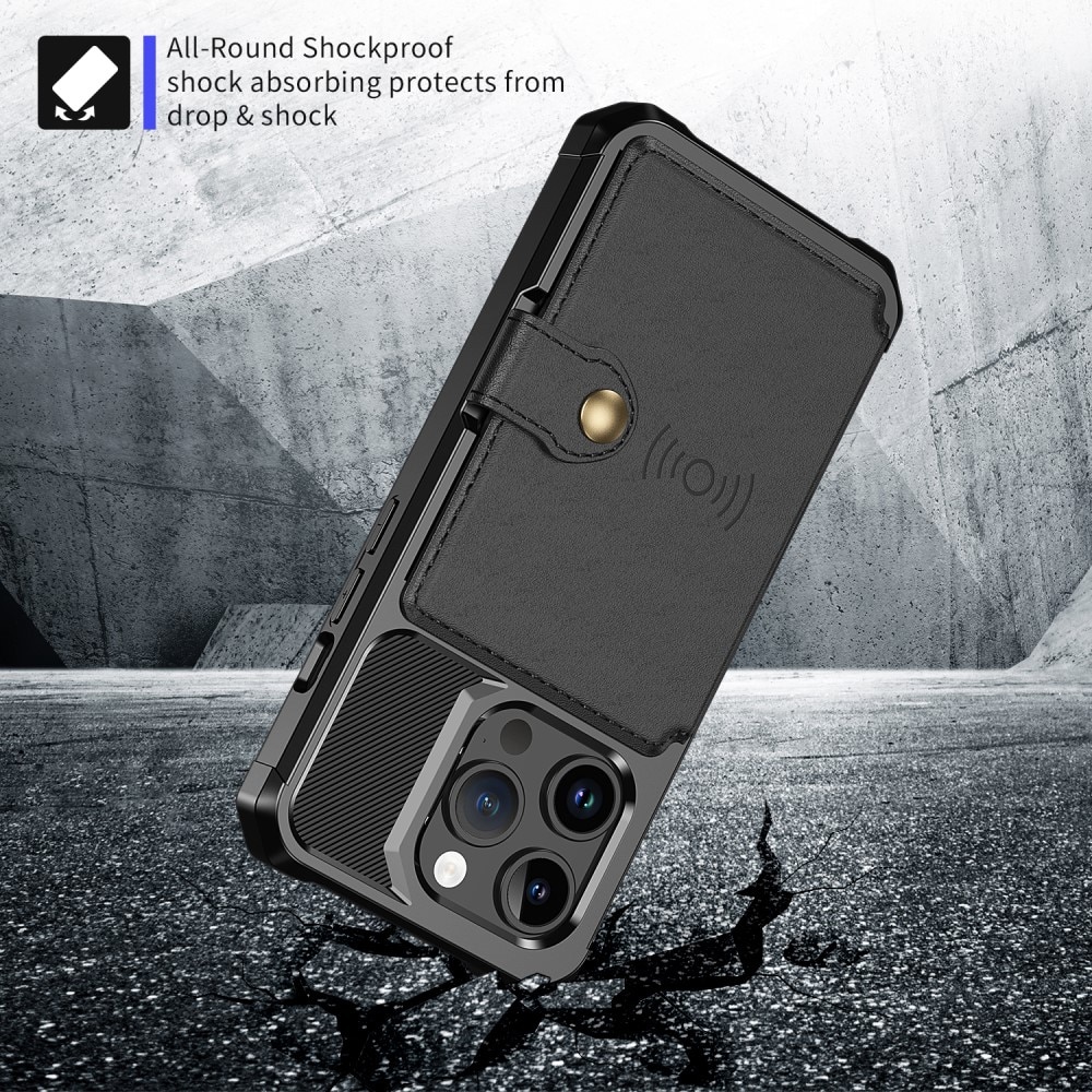 iPhone 15 Pro Max Tough Multi-slot Case Black