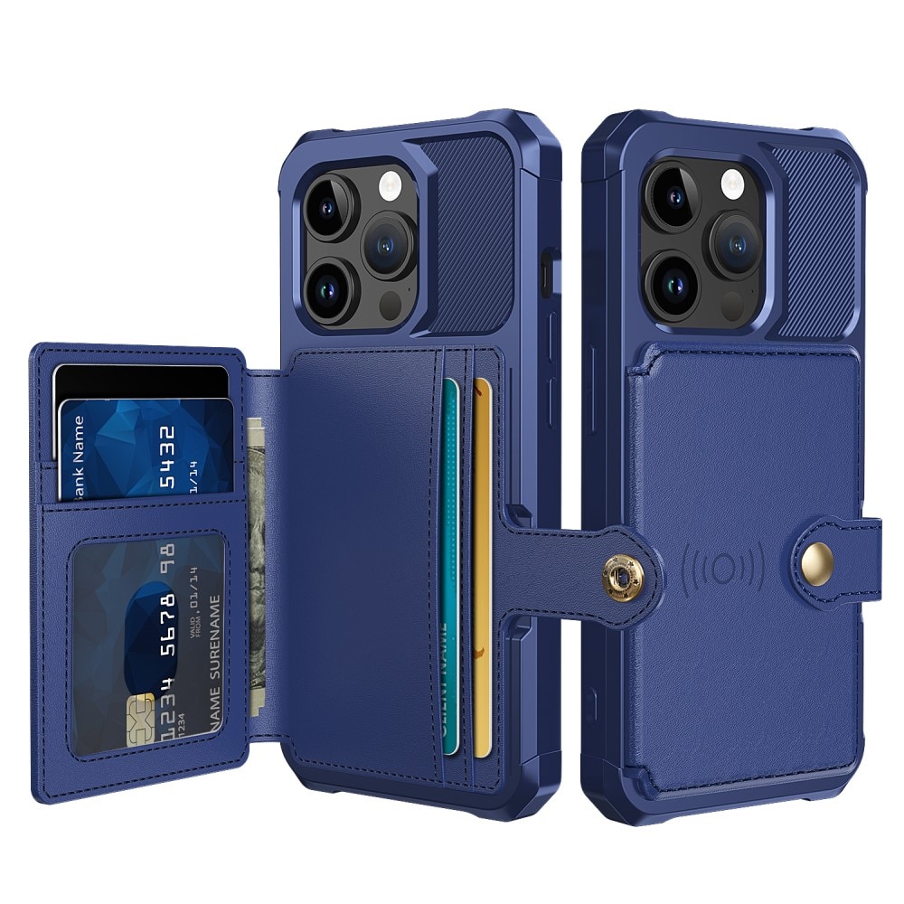 iPhone 15 Pro Max Tough Multi-slot Case Blue