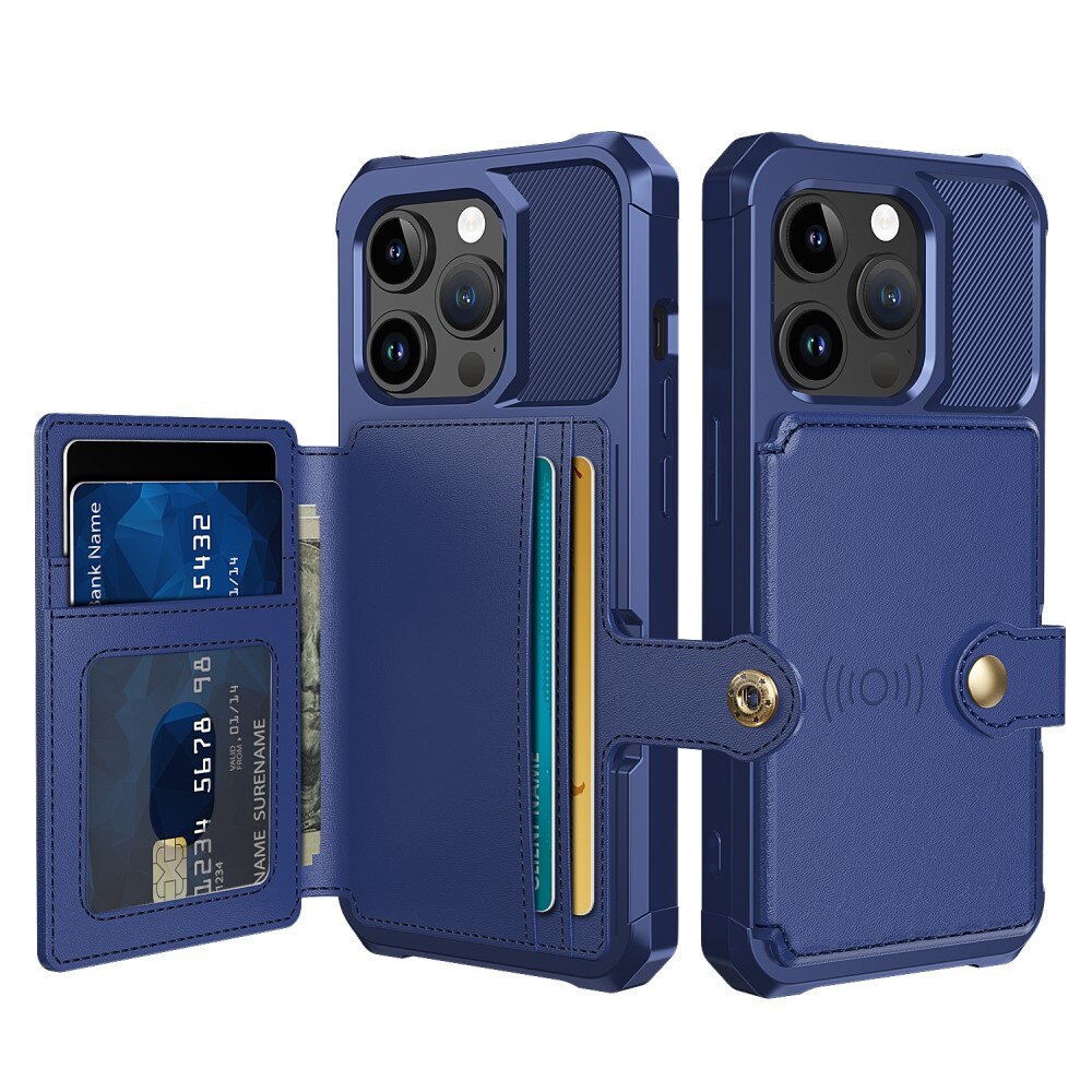 iPhone 15 Pro Tough Multi-slot Case Blue