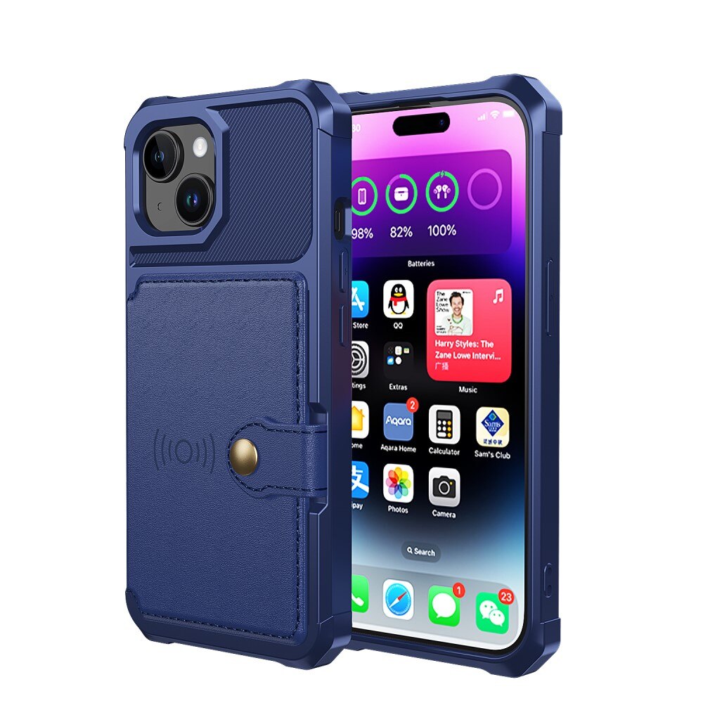 iPhone 15 Plus Tough Multi-slot Case Blue