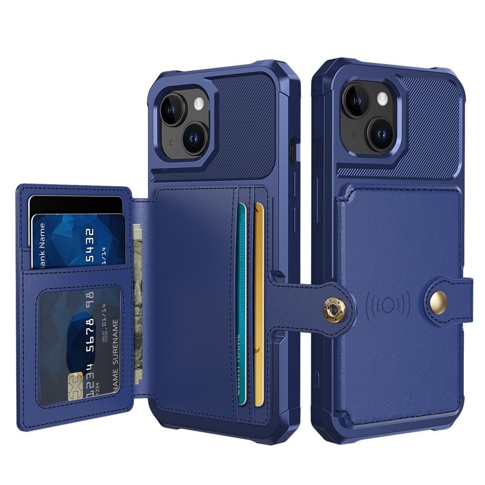 iPhone 15 Plus Tough Multi-slot Case Blue