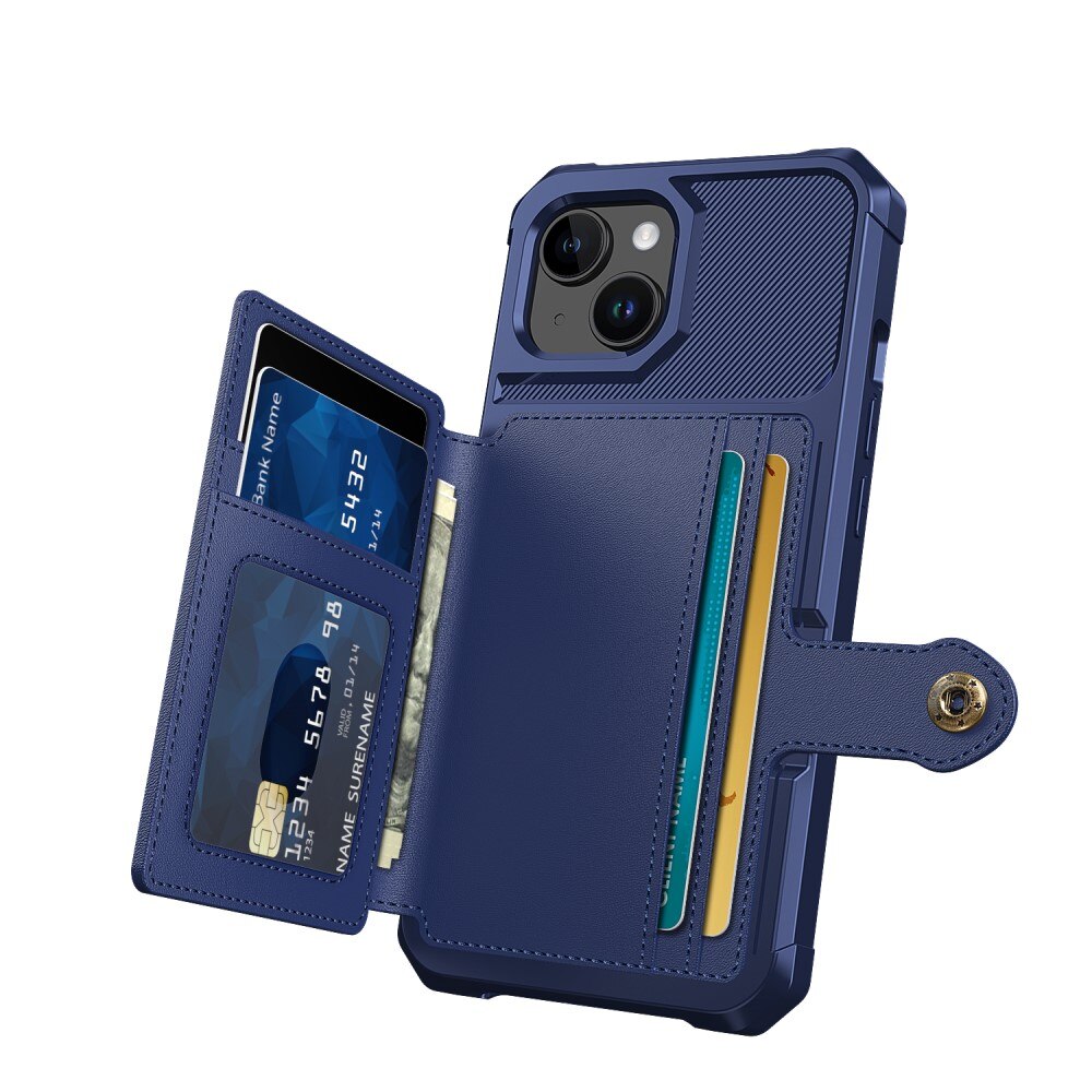 iPhone 15 Plus Tough Multi-slot Case Blue