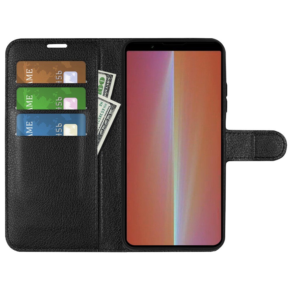 Sony Xperia 5 V Wallet Book Cover Black