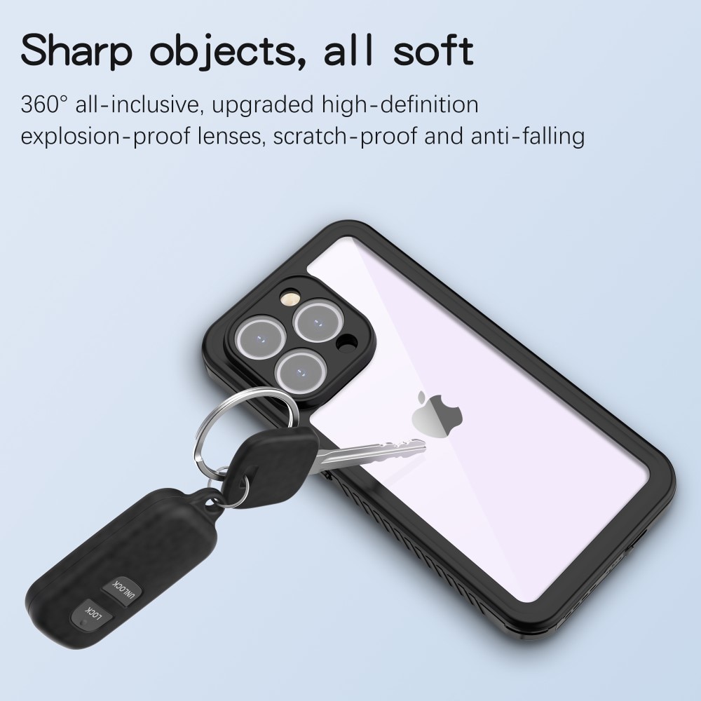 iPhone 15 Pro Max Waterproof Case Transparent