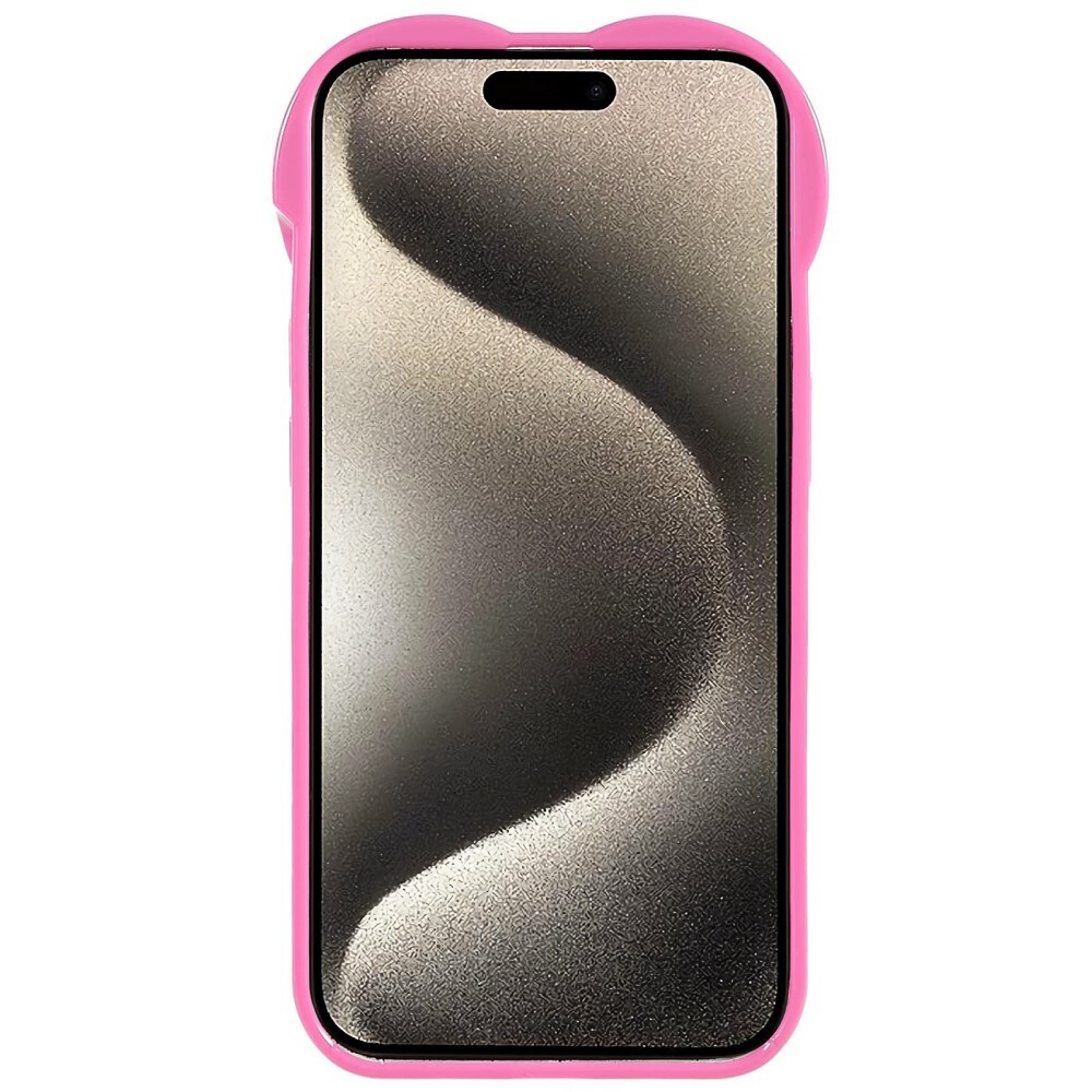 iPhone 15 Pro Max Heart TPU Case Pink
