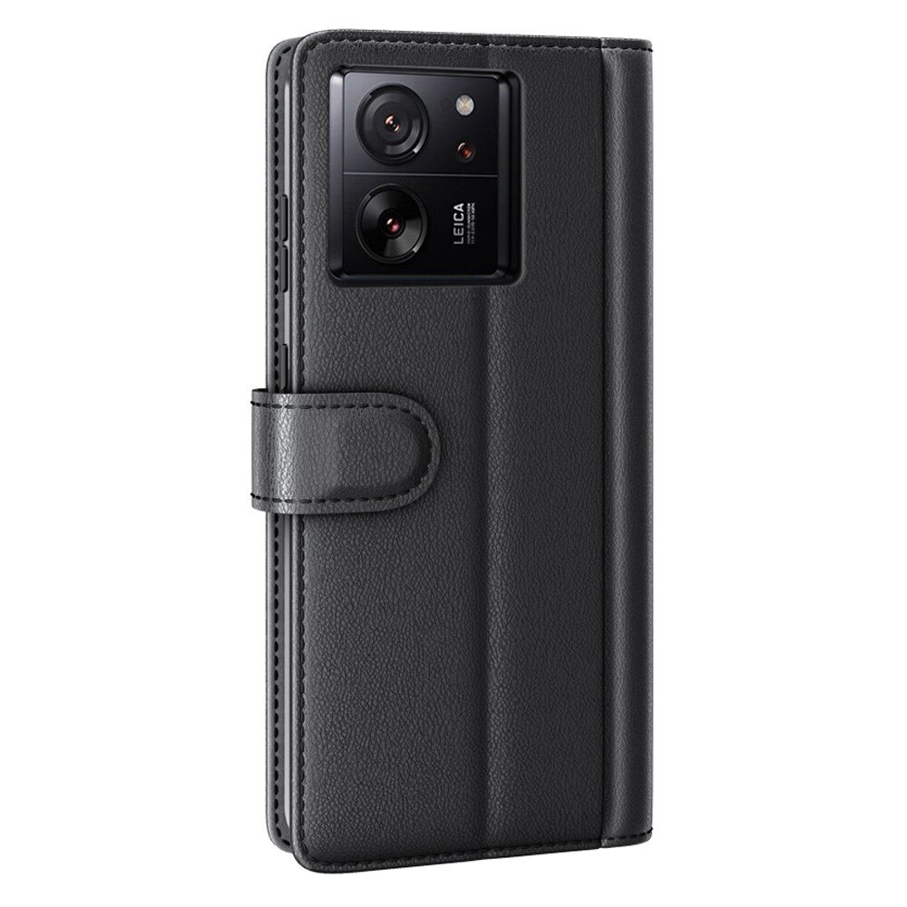 Xiaomi 13T Pro Genuine Leather Wallet Case Black