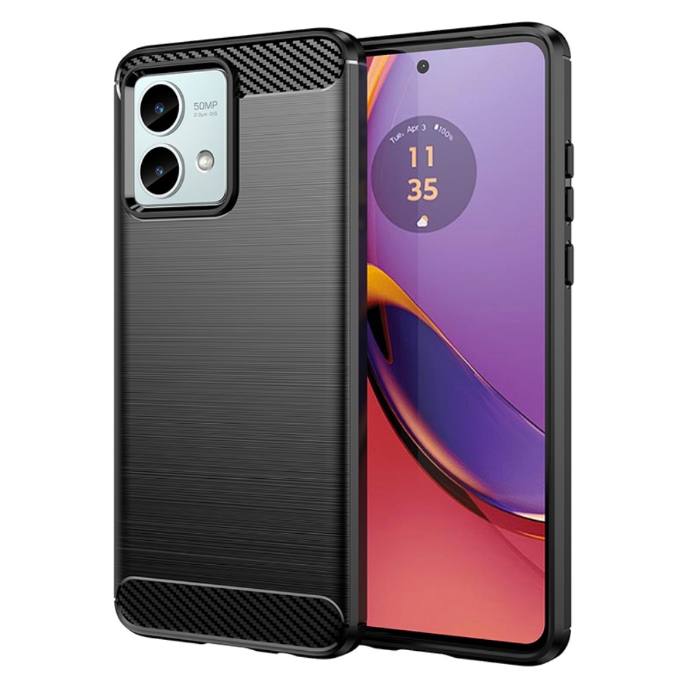 Motorola Moto G84 Brushed TPU Case Black