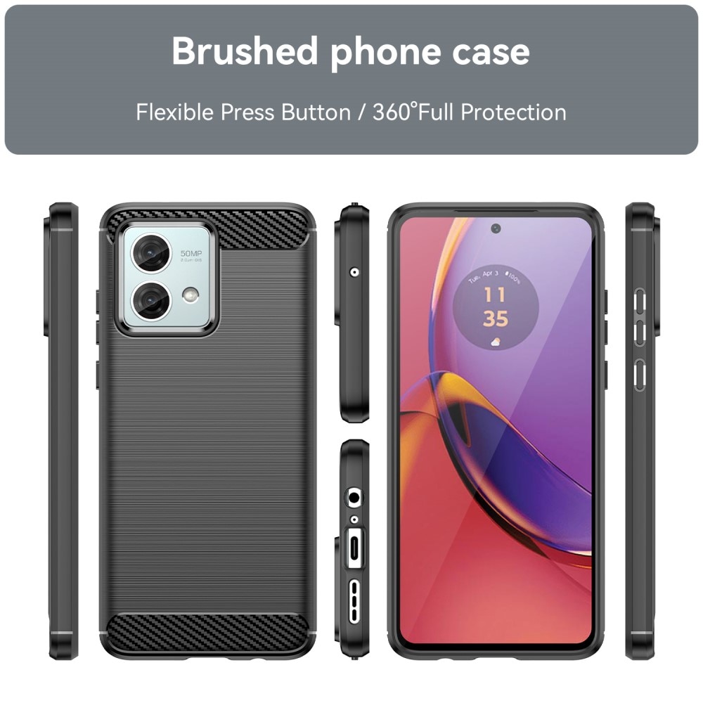 Motorola Moto G84 Brushed TPU Case Black