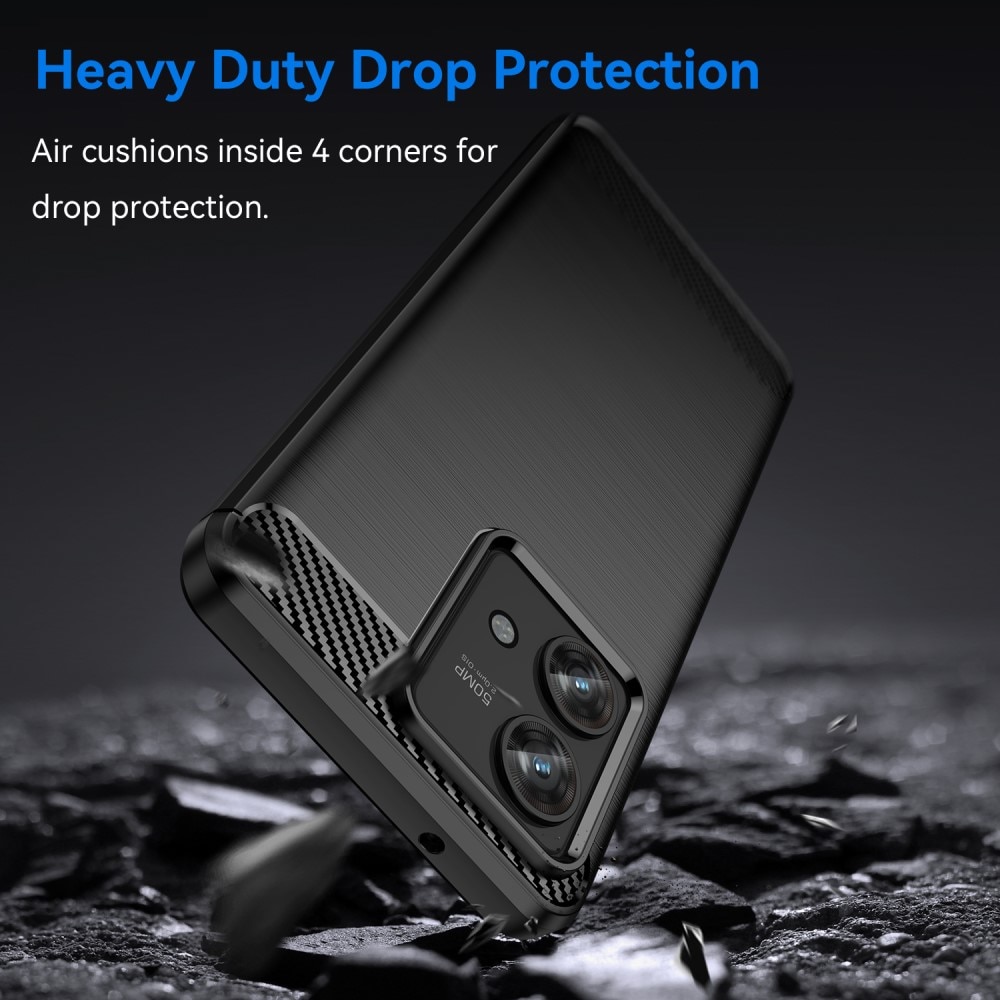 Motorola Edge 40 Neo Brushed TPU Case Black