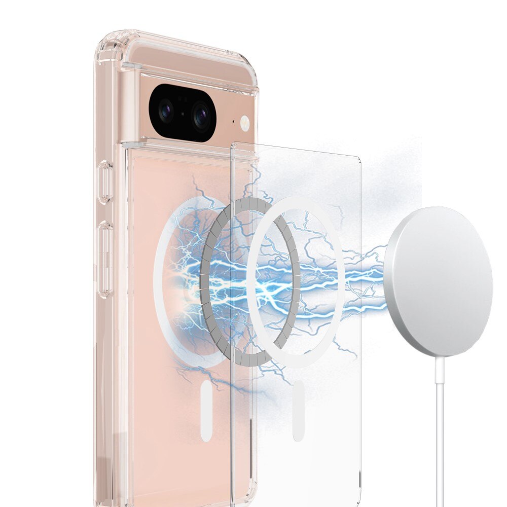 Hybrid Case MagSafe Google Pixel 8 Transparent