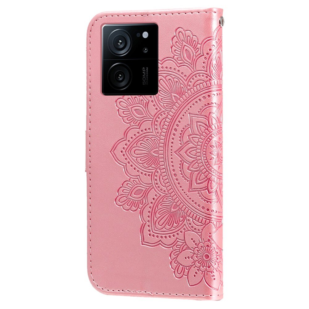 Xiaomi 13T Leather Cover Mandala Pink