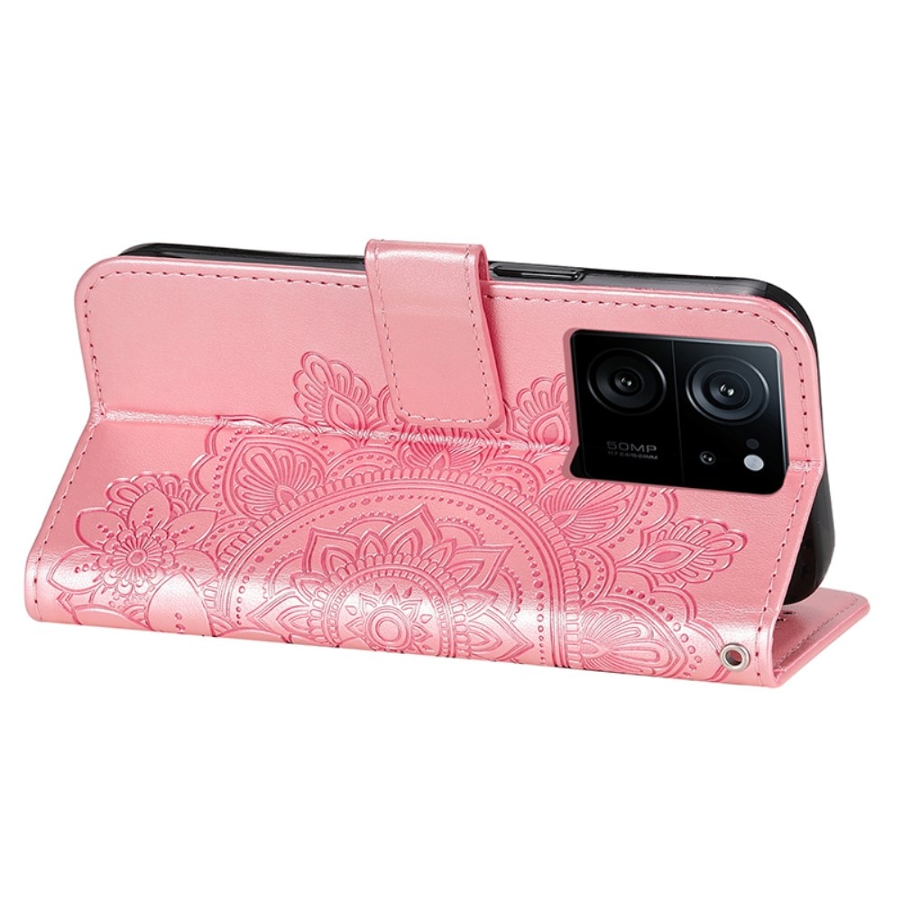 Xiaomi 13T Pro Leather Cover Mandala Pink