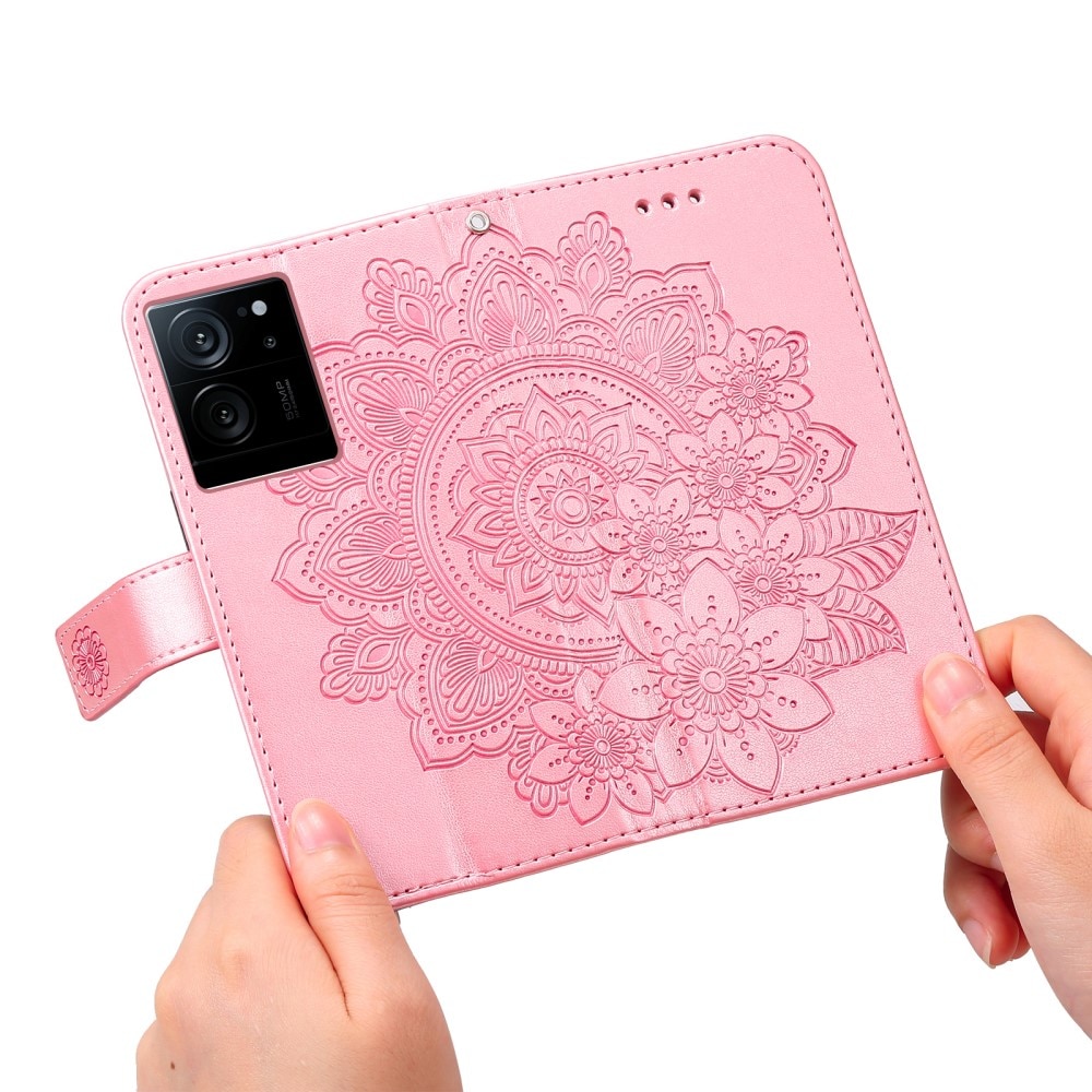 Xiaomi 13T Leather Cover Mandala Pink